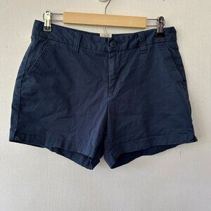 Magellan Chino Shorts Womens 6 Navy Pockets Outdoor Hiking Camping Gorpcore